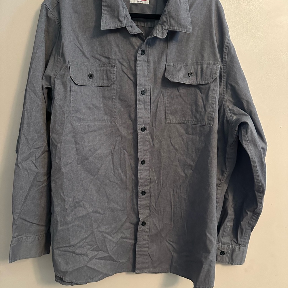Wrangler Charcoal Button-Up Shirt